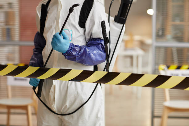 Professional Biohazard Cleanup technician working in Dover, FL